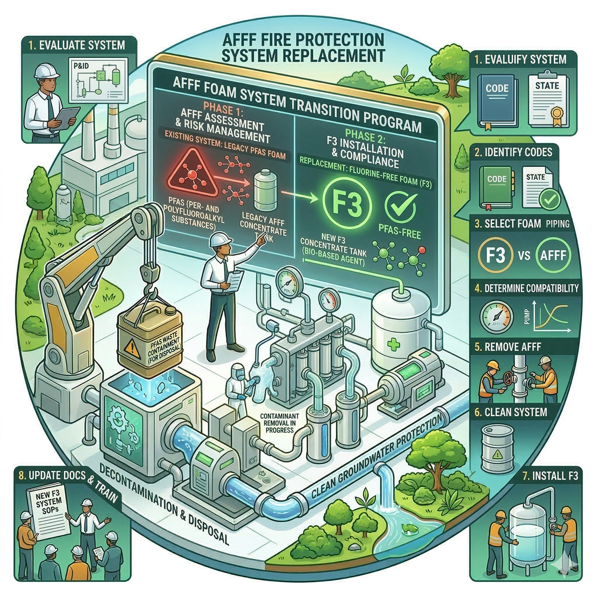 AFFF Fire Protection System Replacement: What Facility Owners Need to Know